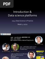 Introduction & Data Science Platforms