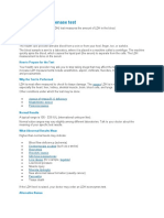 Lactate Dehydrogenase Test