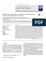 Multiobjective Optimization of The Supply Chain of Biofuels From Residues of The Tequila Industry in Mexico