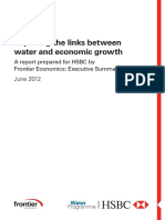 Exploring The Links Between Water and Economic Growth