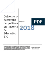 Gobierno y Desarrollo de Políticas en Materia de Educación TIC Ok