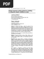 Design of Passive Cooling System For A Building in Composite Climatic Conditions in India