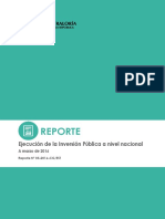 Reporte Ejecucion de Inversion Publica 2016