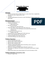 Academic Resume