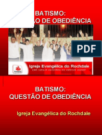 Batismo: Obediência e Nova Vida