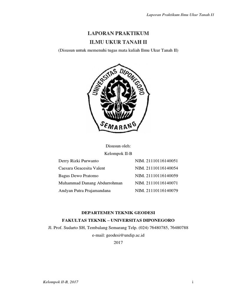 Laporan Ilmu Ukur Tanah Ii