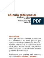 Cálculo Diferencial: Máximos y Mínimos de Una Función. Concavidad y Puntos de Inflexión