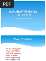 SAP-ABAP Training Tutorals