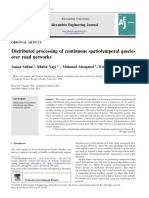 Distributed Processing of Continuous Spatiotemporal Queries Over Road Networks