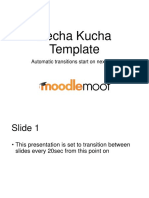 Pecha Kucha Template: Automatic Transitions Start On Next Slide