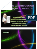 Reformas Constitucionales 1910,1936,1945 y Plebiscito 1957