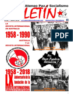 Boletin del Ateneo Paz y Socialismo de junio de 2018