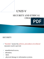 Security and Ethical Challenges