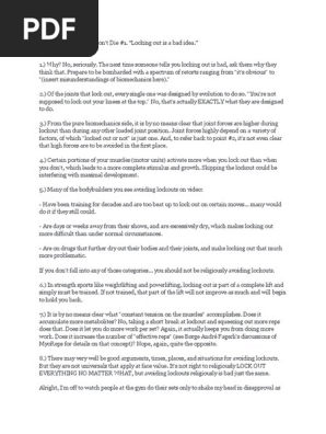 A Compiled List if Training Myths by Dr. Mike Israetel