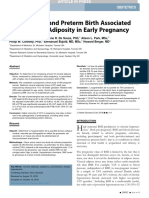 Preeclamsia and Preterm Birth Associated with Visceral Adiposity in Early Pregnancy.pdf