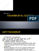 Tadabbur Al Qur'An