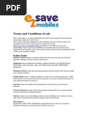 Terms and Conditions