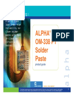 20120718 ALPHA OM338 PT Solder Paste Product Manual