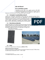 Plan de Afaceri Sistem Fotovoltaic