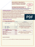Directorate of Distance Education: Information Brochure