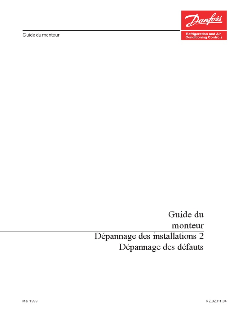 Manuel Pratique De Depannage Frigorifique Et Electrique Pdf Depannage Des Installations Frigorifiques PDF | PDF | Condensation | Moteur  à vapeur