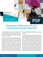 PL F.A. Preparando La Observación de Aula PDF