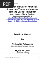 Solution Manual For Financial Accounting Theory and Analysis Text and Cases 11th Edition Schroeder, Clark, Cathey