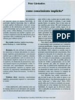 La Intuicion Conocimiento Implicito PDF