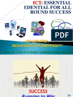 Mountain Top University - Fresh Student Orientation Lecture
