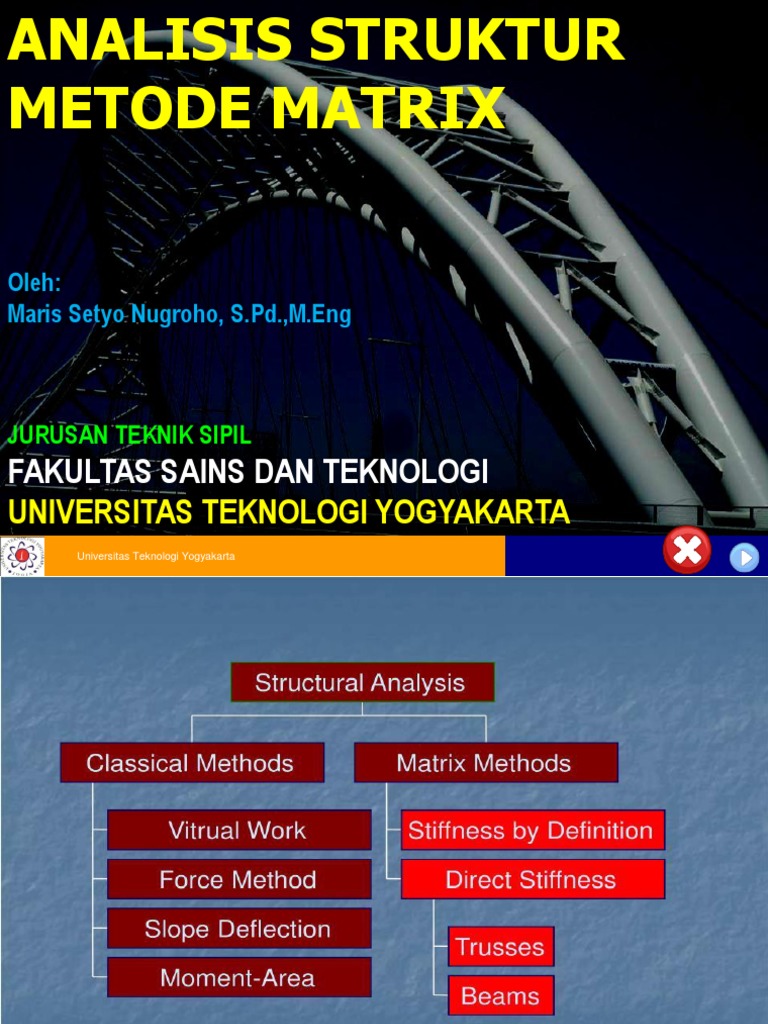 Analisis Struktur Metode Matriks Kekakuan | PDF