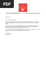 Letter on Pertussis