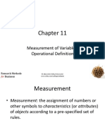 Measurement of Variables: Operational Definition: Research Methods Business