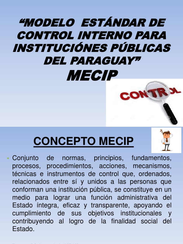 Modelo de Control Interno en Paraguay | PDF | Institución | Estado ...