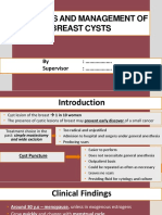 Diagnosis and Management of Breast Cysts