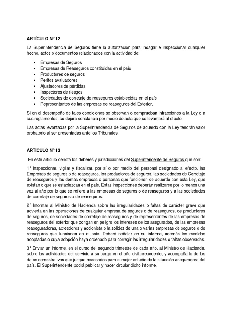 Supervisión y Regulación de Seguros | PDF | Reaseguro | Seguro