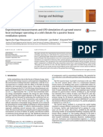 (Elearnica - Ir) - Experimental Measurements and CFD Simulation of A Ground Source Heat Exchan