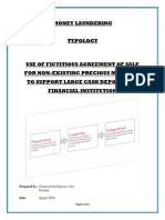 Typology - Use of Falsified Agreement of Sale To Support Large Cash Deposit (August 2016)