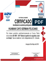 Certificado Liderazgo Oficial