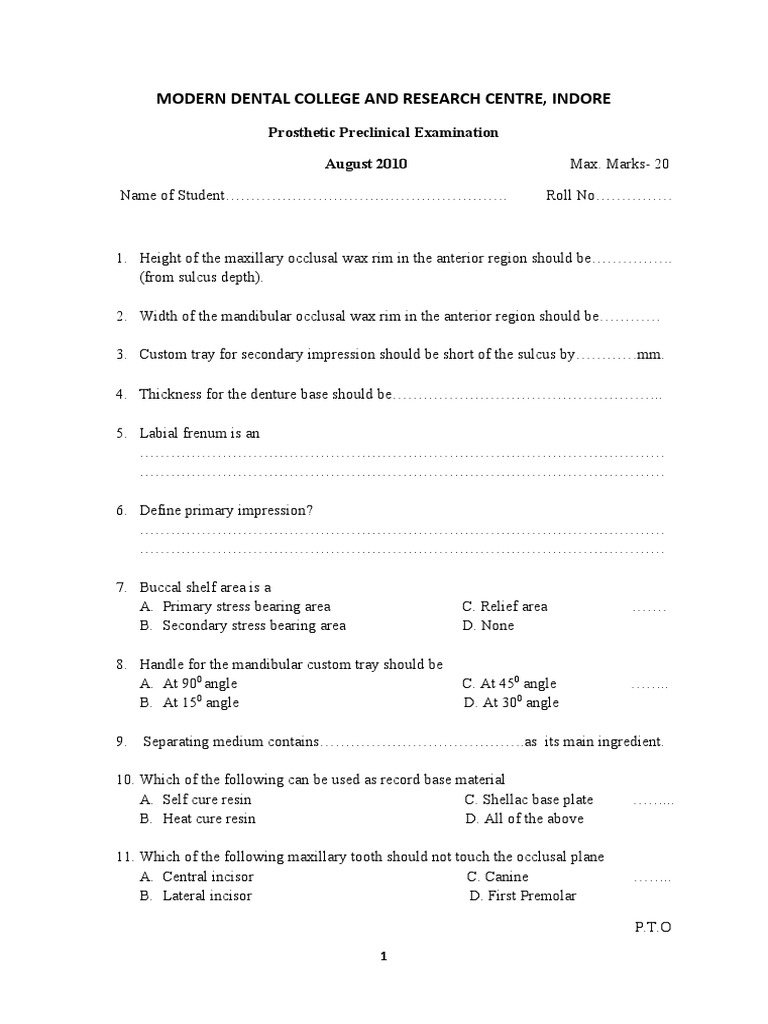 Ques Paper Aug | PDF | Home & Garden