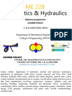 Pneumatics & Hydraulics: Diploma Programme Course Policy