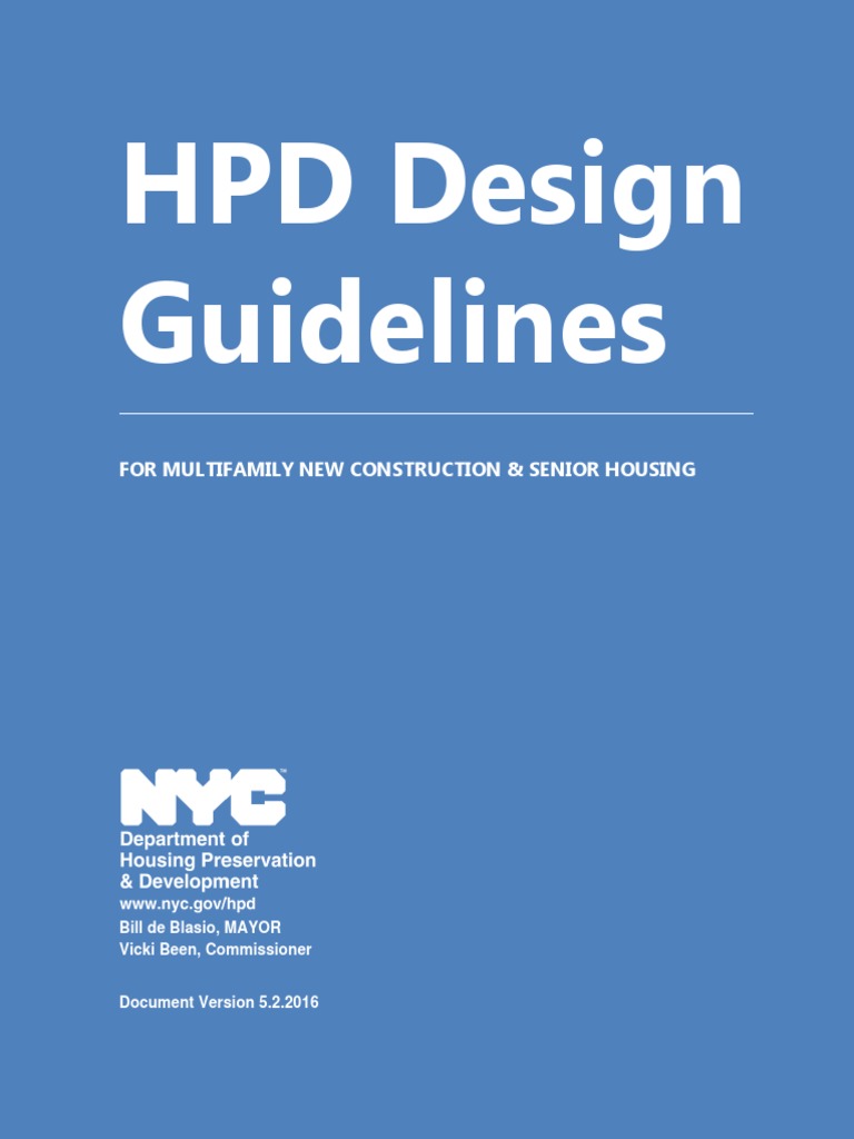 HPD Design Guidelines for New Housing | PDF | Americans With ...
