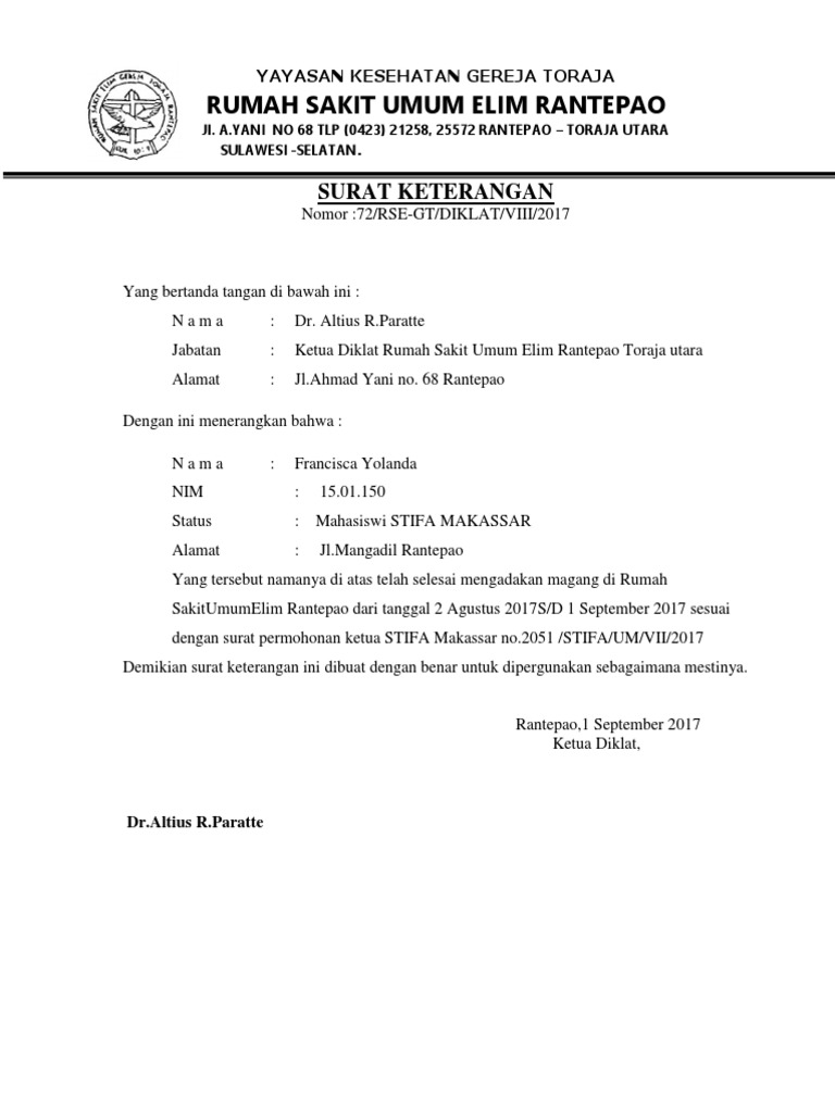 Surat Keterangan Penelitian  PDF