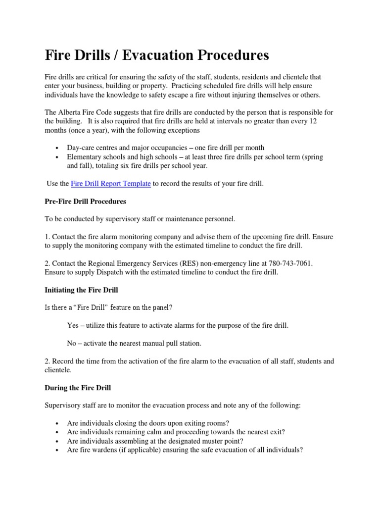 Ensuring Safety Through Practice A Guide to Effective Fire Drills and