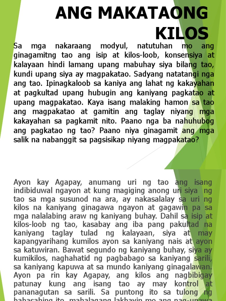 Ang makataong kilos essay image