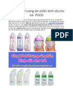 Công Bố Chất Lượng Sản Phẩm Bình Sữa Cho Trẻ - IfOOD