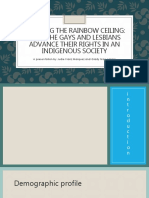 Breaking The Rainbow Ceiling: How The Gays and Lesbians Advance Their Rights in An Indigenous Society