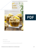 Glazed Jumbo Lemon Crumb Muffins With Yogurt - No Spoon Necessary