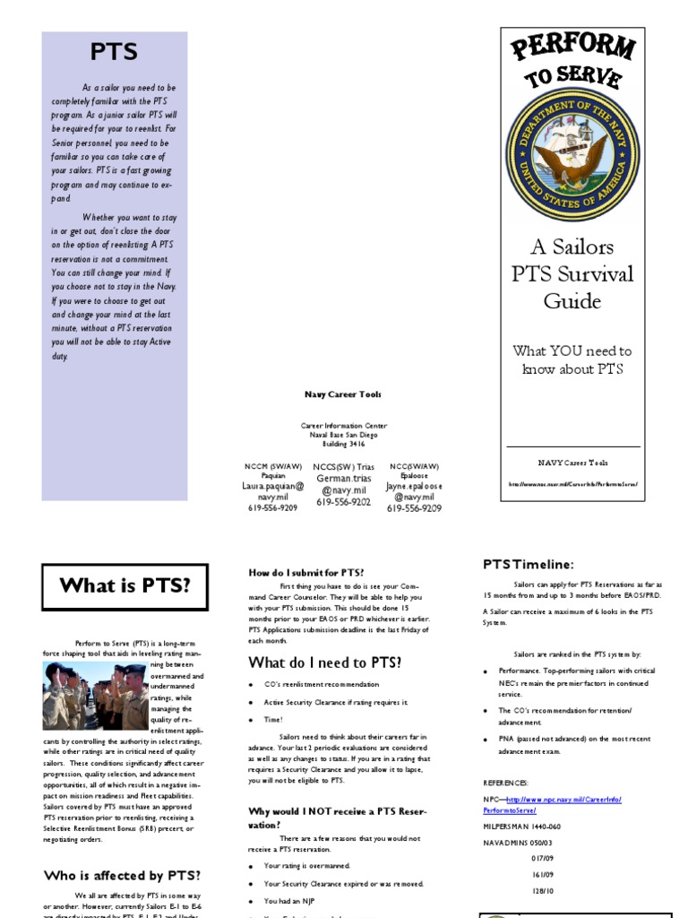 A Sailors PTS Survival Guide: What YOU Need To Know About PTS | PDF ...