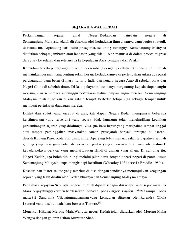 Sejarah Kedah