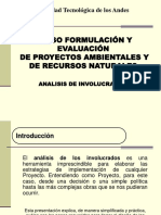 Análisis involucrados proyectos ambientales